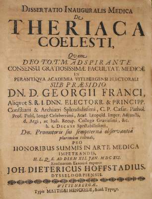Bild Nr.1: 132-1357 Franck von Franckenau,G.v.: (Medizin)