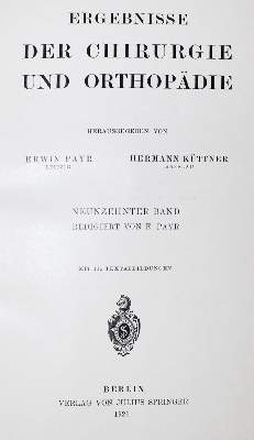 Bild Nr.1: 132-1381 Payr,E. u.a. (Hrsg.).: (Medizin)