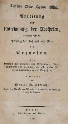 Bild Nr.1: 132-1389 Streinz,W.M.: (Medizin, Pharmazie)