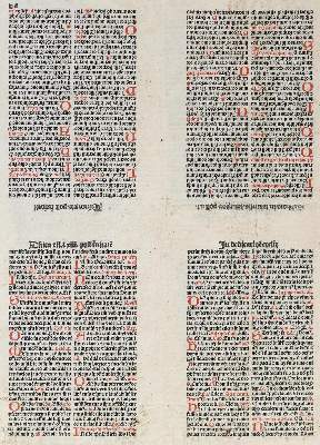 Bild Nr.1: 132-139 Einbandmakulatur.: (Inkunabeln)