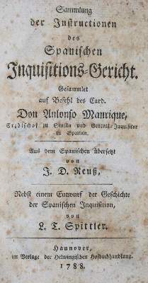 Bild Nr.1: 132-141 Manrique,A.: (Inquisition)