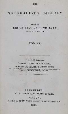 Bild Nr.2: 132-1413 Jardine,W.: (Zoologie)