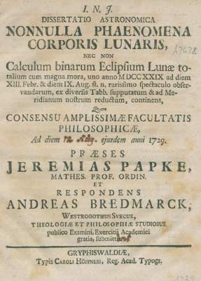Bild Nr.1: 132-1455 Papke,J.: (Verschiedene Gebiete - Varia, Astronomie)