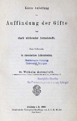 Bild Nr.3: 132-1467 Dragendorff,G.: (Verschiedene Gebiete - Varia, Chemie)
