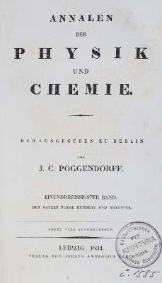 Bild Nr.1: 132-1519 Runge,F.F.: (Verschiedene Gebiete - Varia, Physik)