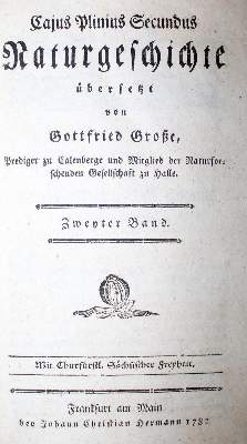 Bild Nr.1: 132-1521 Plinius,C.C.S.: (Verschiedene Gebiete - Varia)