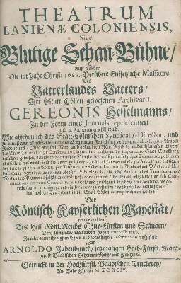 Bild Nr.1: 132-153 Judendunck, A.: (Köln)