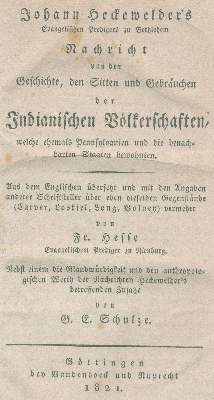 Bild Nr.1: 132-1553 Heckewelder,J.: (Amerika)