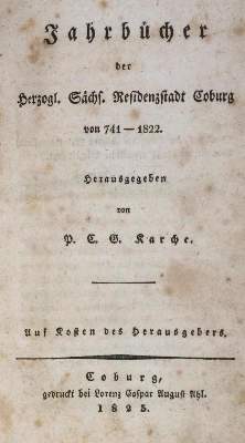 Bild Nr.1: 132-1630 Karche,P.C.G. (Hrsg.).: (Deutschland, Coburg)