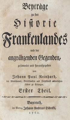 Bild Nr.1: 132-1638 Pastorius,M.A.: (Deutschland, Franken)