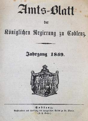 Bild Nr.1: 132-1673 Amts-Blatt: (Deutschland, Koblenz)
