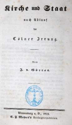 Bild Nr.1: 132-1677 Görres,J.v.: (Deutschland, Köln)