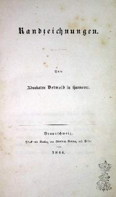 Bild Nr.1: 132-1712 Detmold,(J.H.).: (Deutschland, Revolution 1848/49 - Vormärz - Politik)