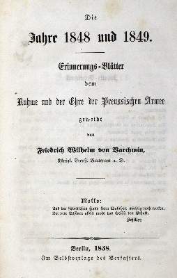 Bild Nr.1: 132-1717 Varchmin,F.W.v.: (Deutschland, Revolution 1848/49 - Vormärz - Politik)