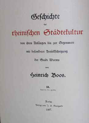 Bild Nr.1: 132-1719 Boos,H.: (Deutschland, Rheinlande)