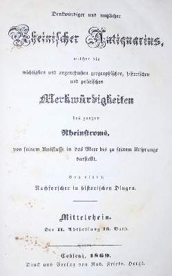 Bild Nr.1: 132-1726 (Stramberg,C.v.).: (Deutschland, Rheinlande)