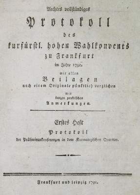 Bild Nr.1: 132-1744 Wahlkonvent 1790.: (Deutschland)