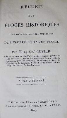 Bild Nr.1: 132-1754 Cuvier,(G.).: (Frankreich)
