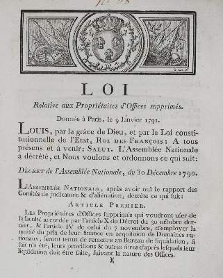 Bild Nr.1: 132-1765 Dekreten der National-Versammlung: (Frankreich, Ludwig XVI.)