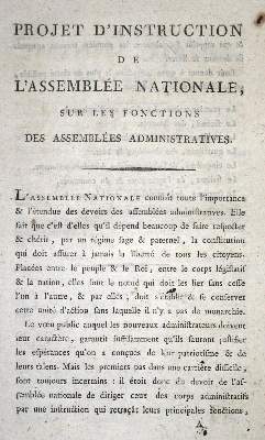Bild Nr.1: 132-1778 Projet d'Instruction: (Frankreich, Revolution)