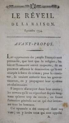 Bild Nr.1: 132-1779 Reveil de la Raison, Le.: (Frankreich, Revolution)