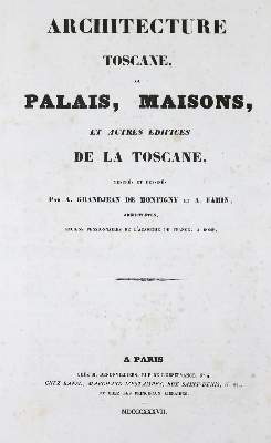 Bild Nr.2: 132-1782 Grandjean de Montigny,A. u. A.Famin.: (Italien, Architektur)