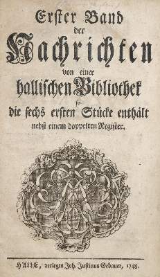 Bild Nr.1: 132-179 Nachrichten: (Alte Drucke, Handschriften und Theologie)