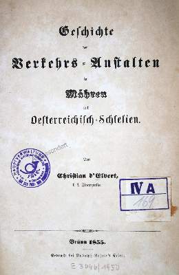 Bild Nr.1: 132-1798 Elvert,C.de.: (Österreich, Böhmen)