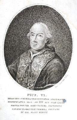Bild Nr.1: 132-185 Pius VI., Papst.: (Päpste)