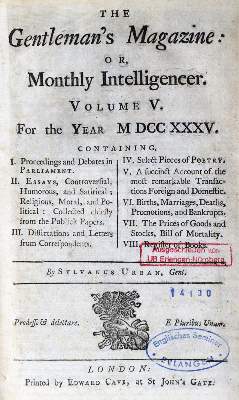 Bild Nr.1: 132-1855 Gentleman's Magazine, The,: (Verschiedene Länder - Geschichte)