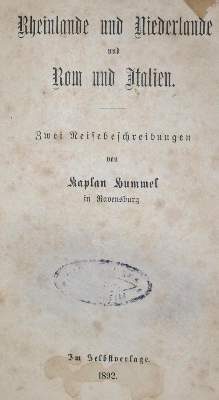 Bild Nr.1: 132-1875 Hummel,(A.).: (Verschiedene Länder - Geschichte)