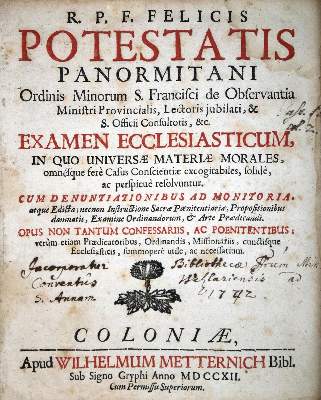 Bild Nr.1: 132-195 Potesta,F.: (Alte Drucke, Handschriften und Theologie)