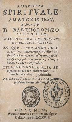 Bild Nr.1: 132-206 Saluthius,B. (d.i. B.Cambi).: (Alte Drucke, Handschriften und Theologie)