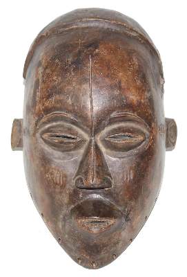 Bild Nr.1: 132-2090 Tschokwe große alte: (Afrika, Sammlung Wolfgang Nerlich, Masken)