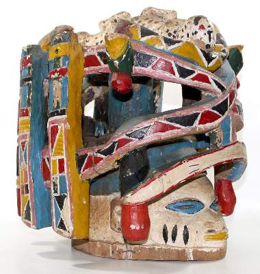 Bild Nr.2: 132-2093 Yoruba Nigeria: (Afrika, Sammlung Wolfgang Nerlich, Masken)