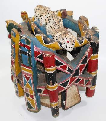 Bild Nr.3: 132-2093 Yoruba Nigeria: (Afrika, Sammlung Wolfgang Nerlich, Masken)