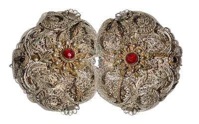 Bild Nr.1: 132-2231 Biedermeier Trachtenschnalle.: (Schmuck)
