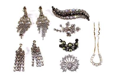 Bild Nr.1: 132-2247 Ohrringe, Strass.: (Schmuck, Modeschmuck)