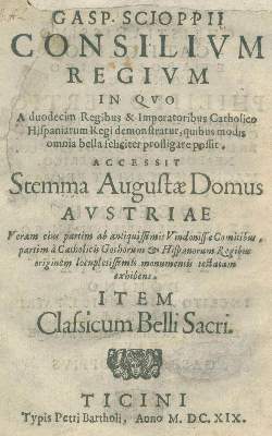Bild Nr.1: 132-225 Schoppe,C.: (Alte Drucke, Handschriften und Theologie)