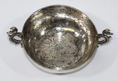 Bild Nr.2: 132-2254 Branntweinschale, Ohrenschale: (Silber)