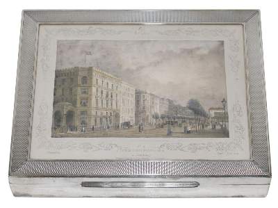 Bild Nr.1: 132-2280 Zigarrendose Johann Franz: (Silber)
