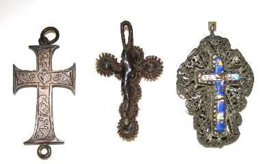 Bild Nr.1: 132-2323 Kruzifixe, Reliquienkreuz.: (Volkskunst, Religiöse Volkskunst)