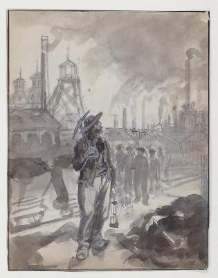 Bild Nr.1: 132-2375 Bergarbeiter: (Varia, Bergbau)