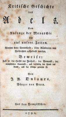 Bild Nr.1: 132-254 Dulaure,J.A.: (Genealogie und Heraldik)