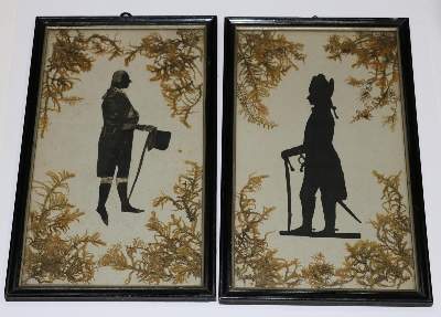 Bild Nr.5: 132-2579 Scherenschnitte.: (Varia, Silhouetten)