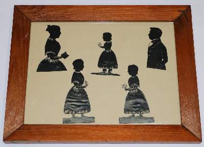 Bild Nr.9: 132-2579 Scherenschnitte.: (Varia, Silhouetten)