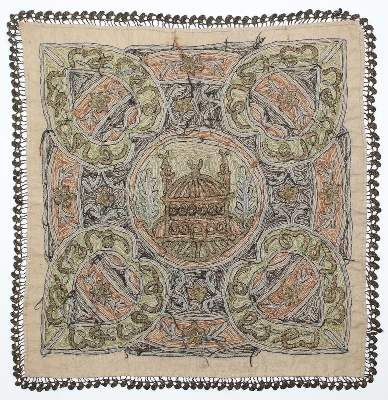 Bild Nr.2: 132-2585 Brokatstickerei.: (Varia, Textil)