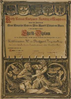 Bild Nr.1: 132-2697 Ehren-Diplom.: (Deutschland, München)