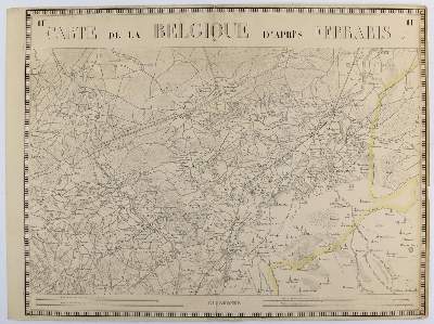 Bild Nr.1: 132-2796 Carte de la Belgique, d'après Ferraris: (Ausland, Belgien)