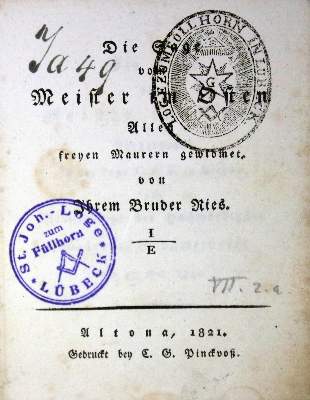 Bild Nr.1: 132-292 Ries,(G.W.O.v.).: (Freimaurerei)